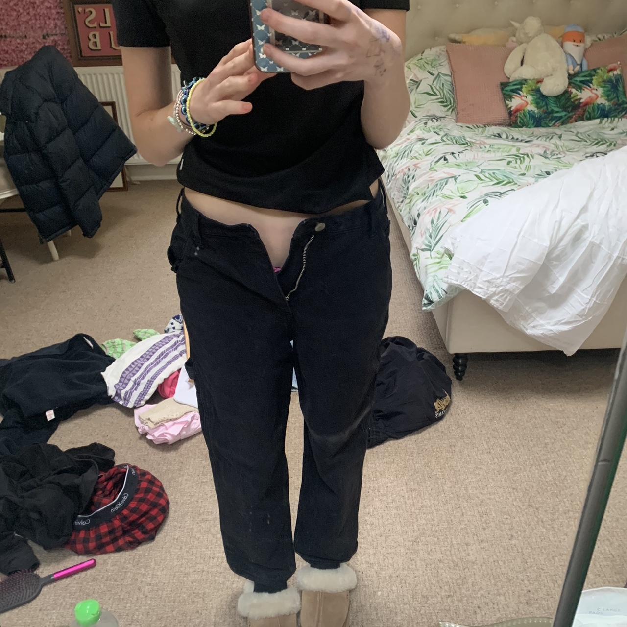 black brandy melville jeans !!!! way to small for... Depop