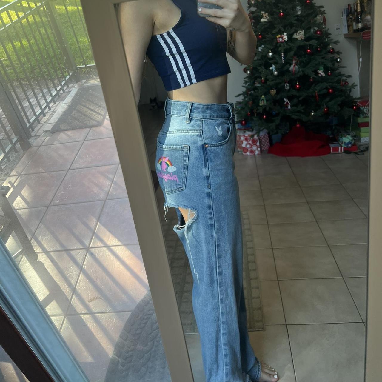 Pacsun Playboy Bunny '90s Boyfriend Jeans Size 26 - Depop