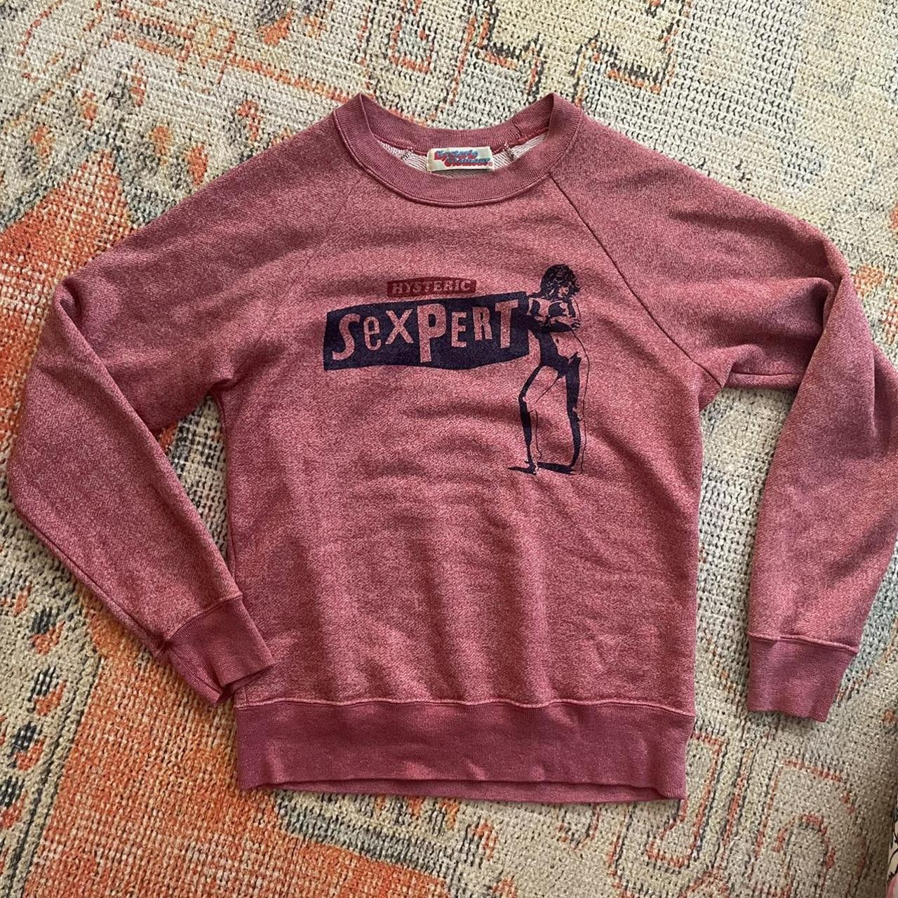 hysteric glamour x supreme blue crewneck sweater - Depop