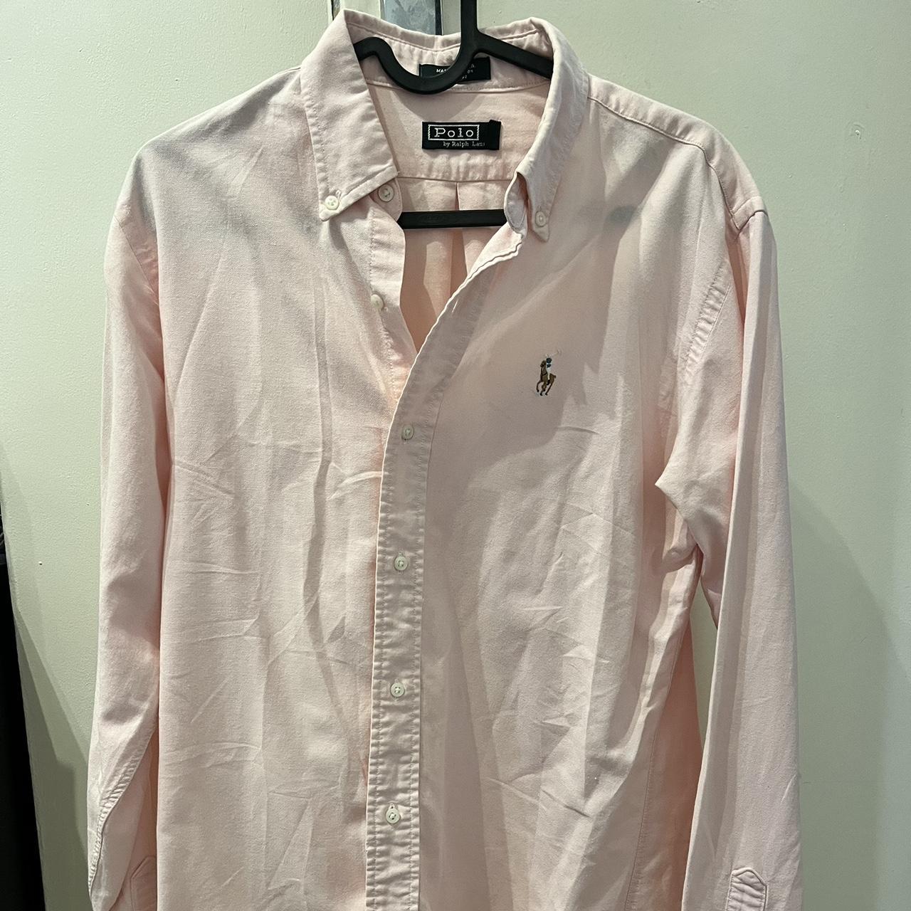 Salmon pink 2024 ralph lauren shirt