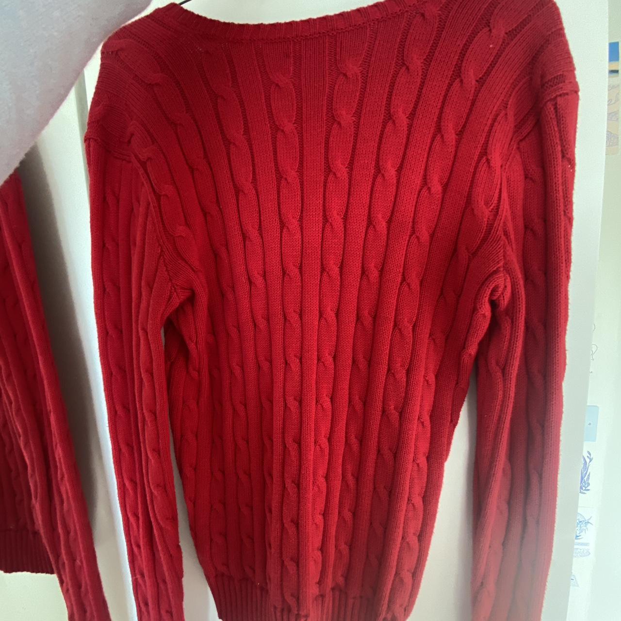 Ralph Lauren Women's Red Jumper | Depop