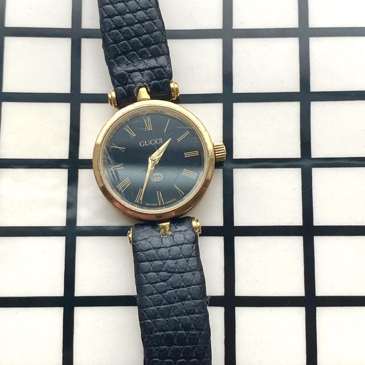Gucci Women's Black Watch | Depop