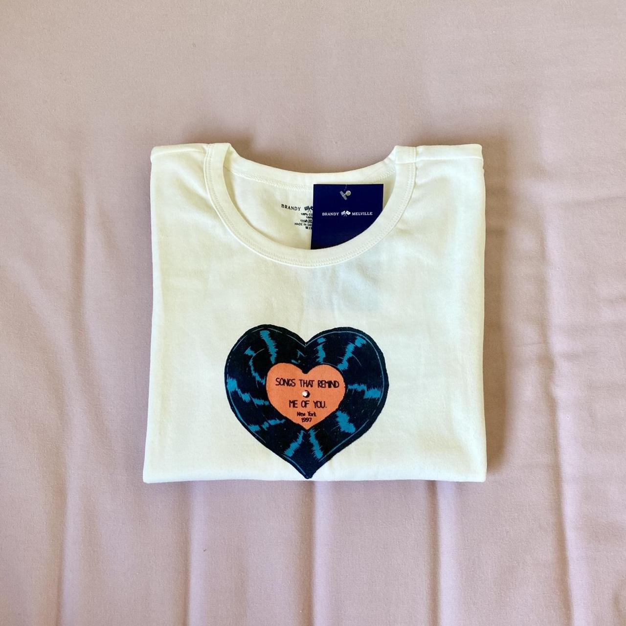 Brandy Melville Heart T-shirts for Women