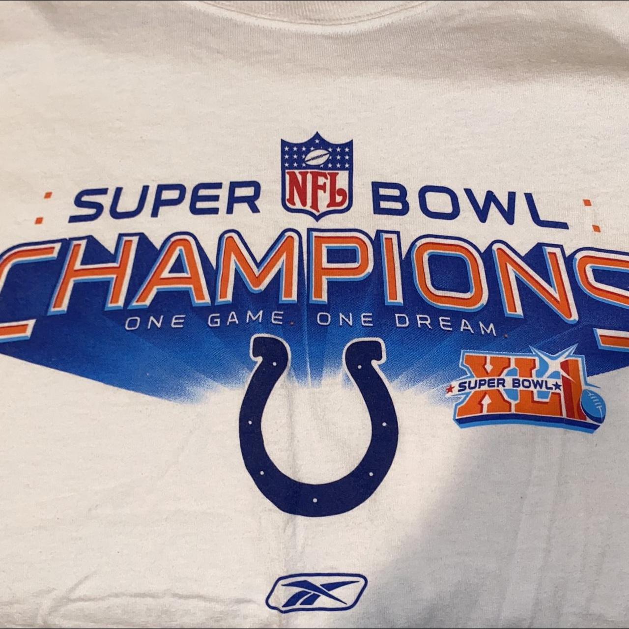 Super bowl XLI Colts graphic tee, size xl. Great