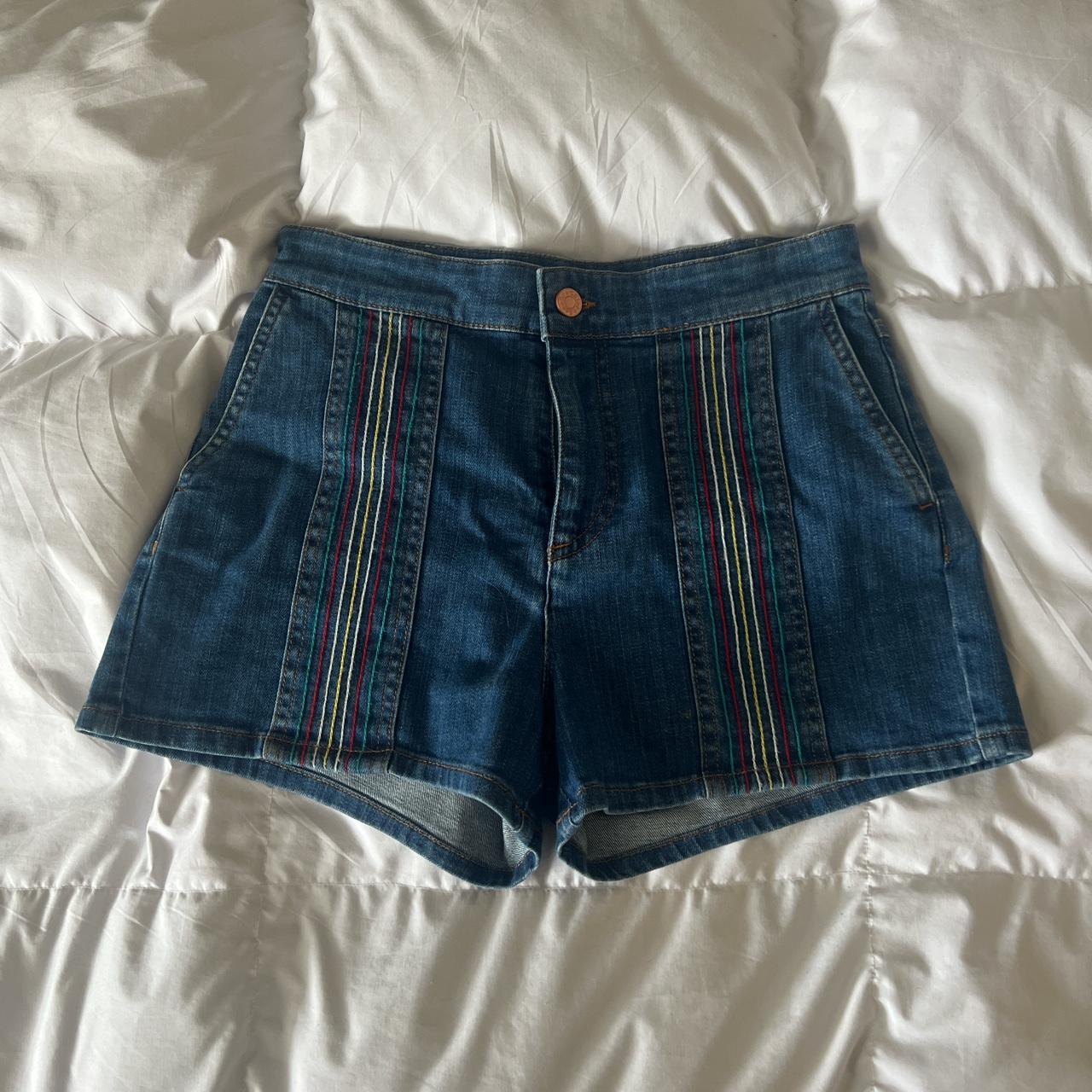 See by chloe denim hot sale shorts