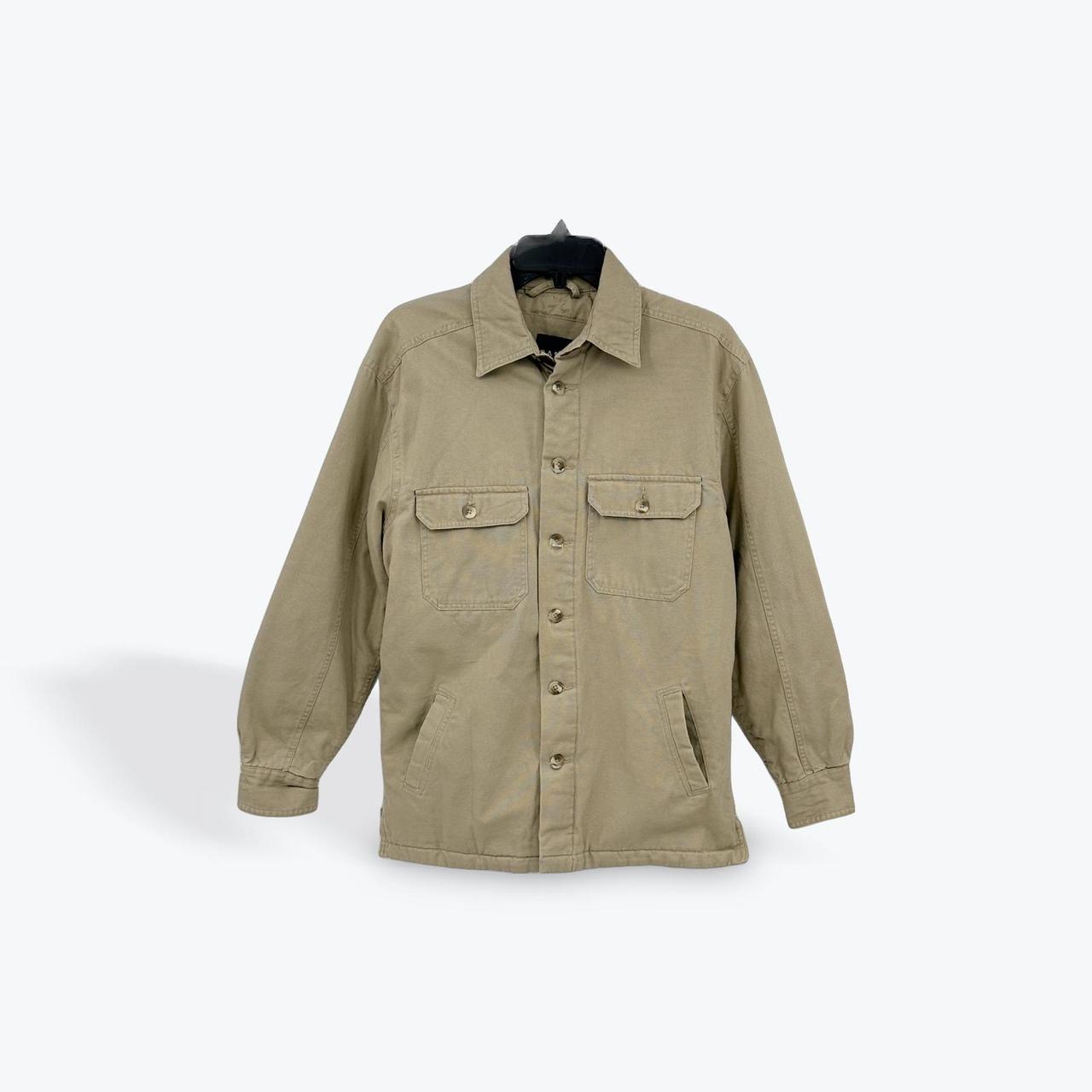 Basic Editions Men's Shacket Jacket - Tan/Brown -… - image 1