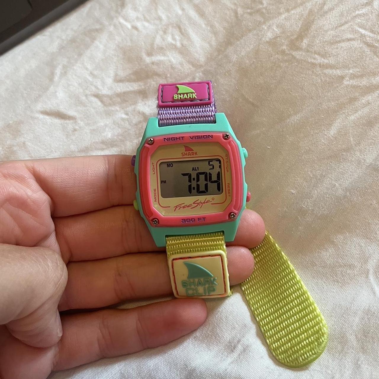 Apple Women's Pink and Green Watch