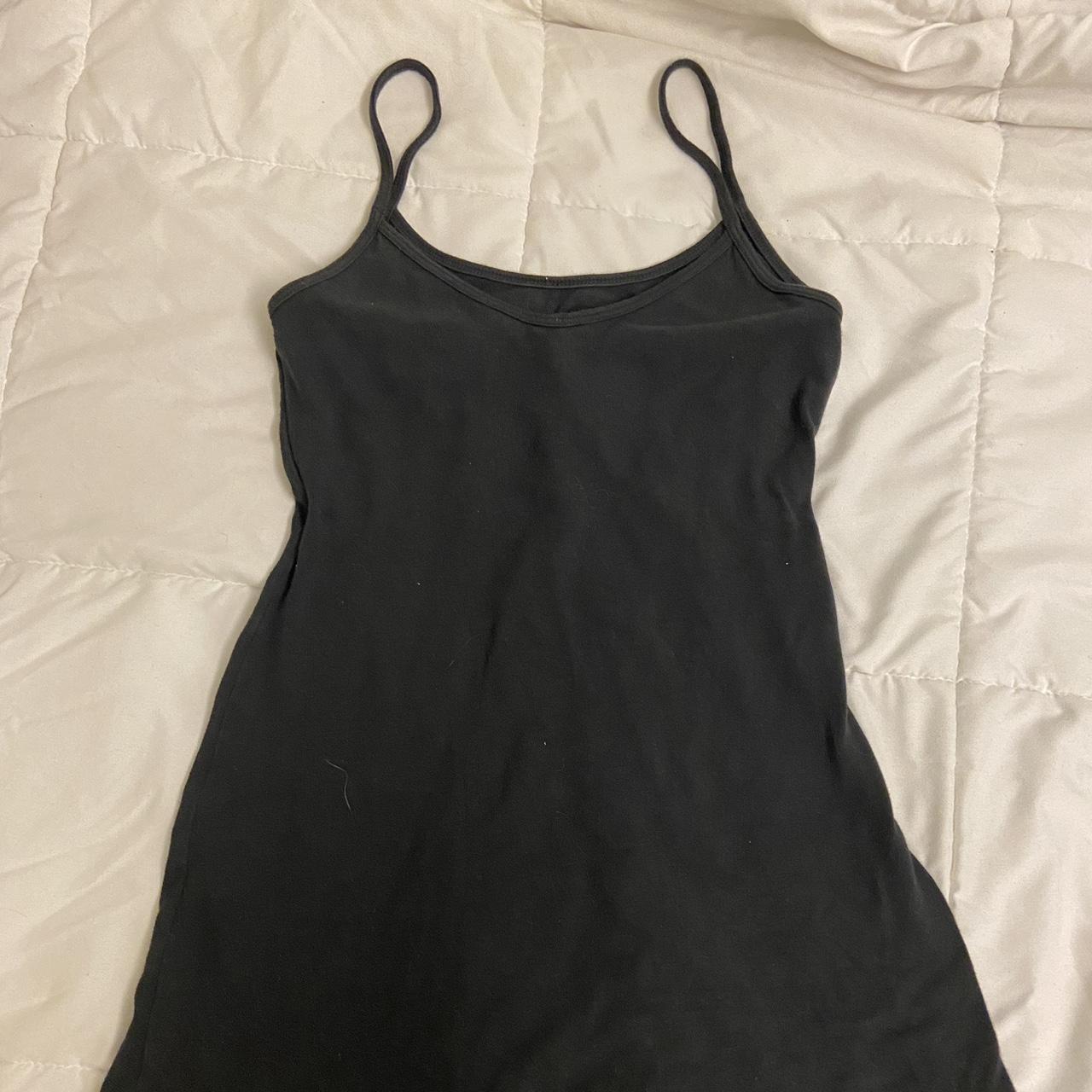 brandy melville - one size black mini dress - Depop