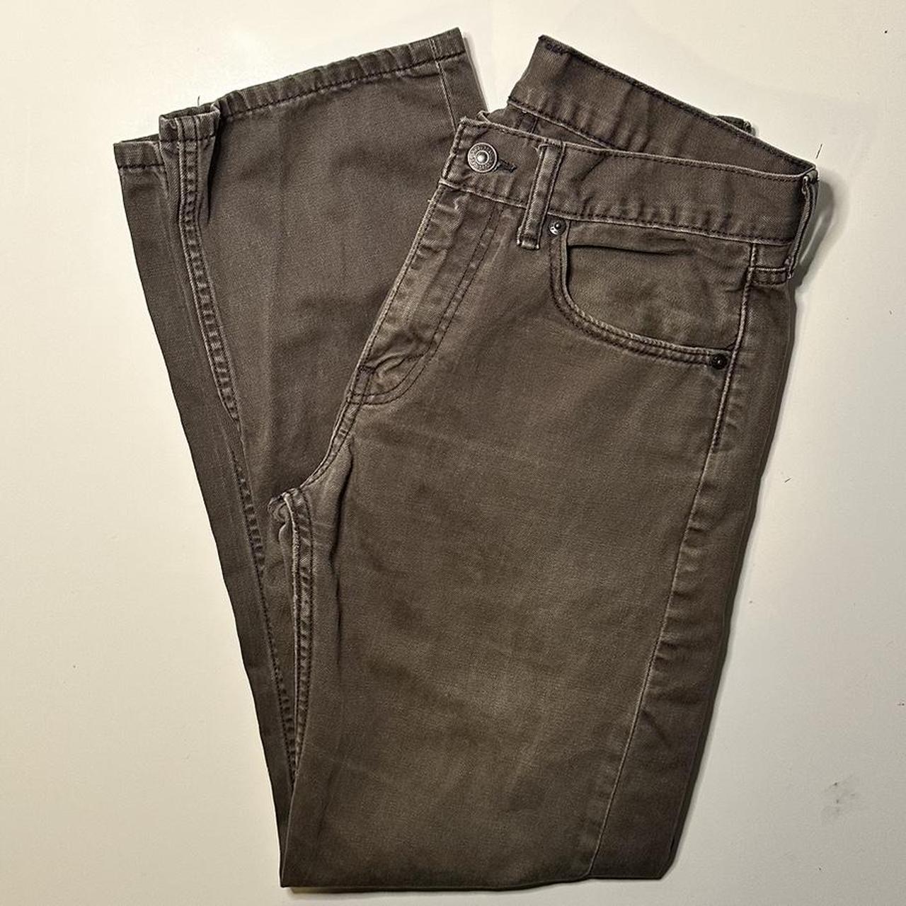 Grey/Olive Levi’s 505 Denim Jeans 29x30 14.5” across... Depop