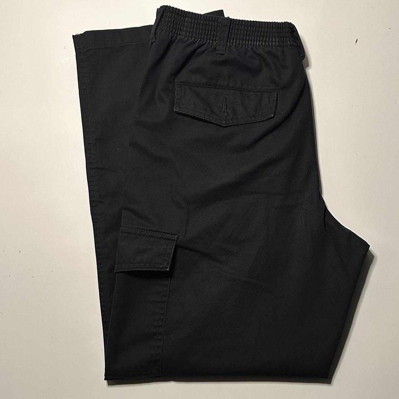 Unknown Brand Baggy Black Cargo Pants 31x30; Waist... - Depop