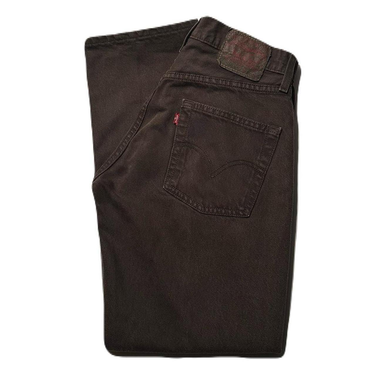 Levi’s 501 Dark Brown Denim Jeans 29x30; Waist... Depop