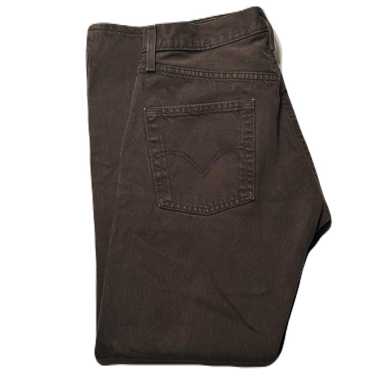 Levi’s 501 Dark Brown Denim Jeans 29x30; Waist... Depop