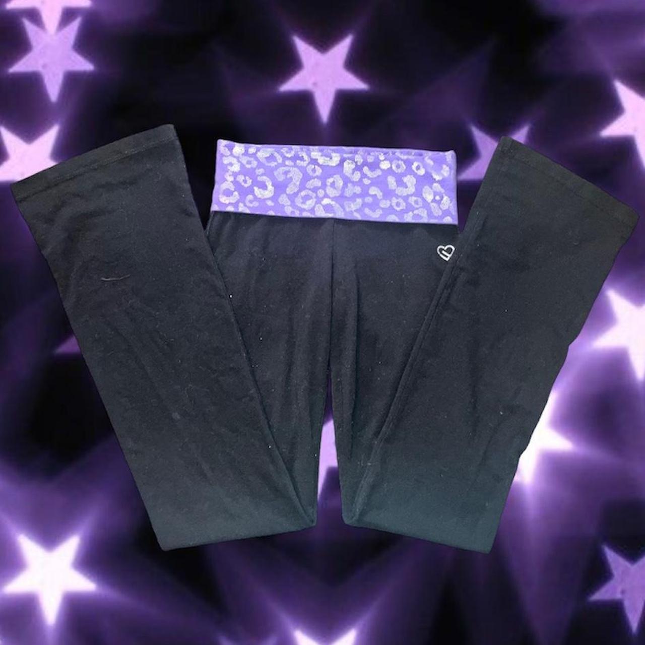 Y2K fold over flare pants Yoga pant/sweatpant -I - Depop
