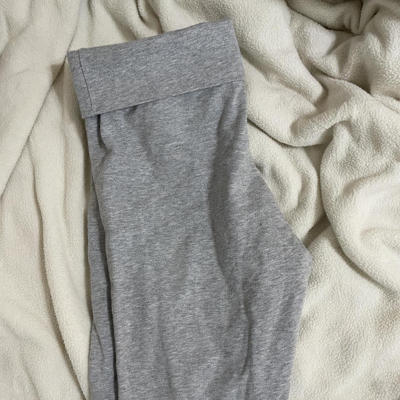 Brandy Melville Grey Flare Leggings Depop