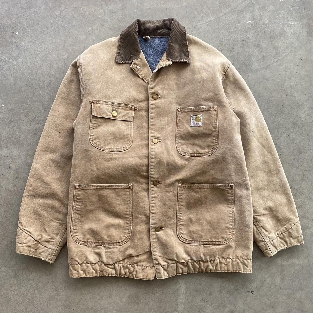 Vintage 1970s/80s Carhartt Canvas Chore Work Coat /...