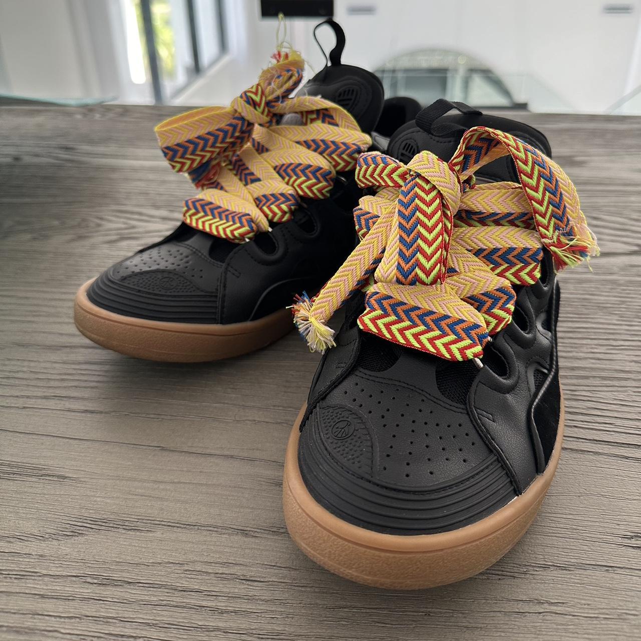 Lanvin Curb Low Top Sneakers. Barely worn, may need | Depop