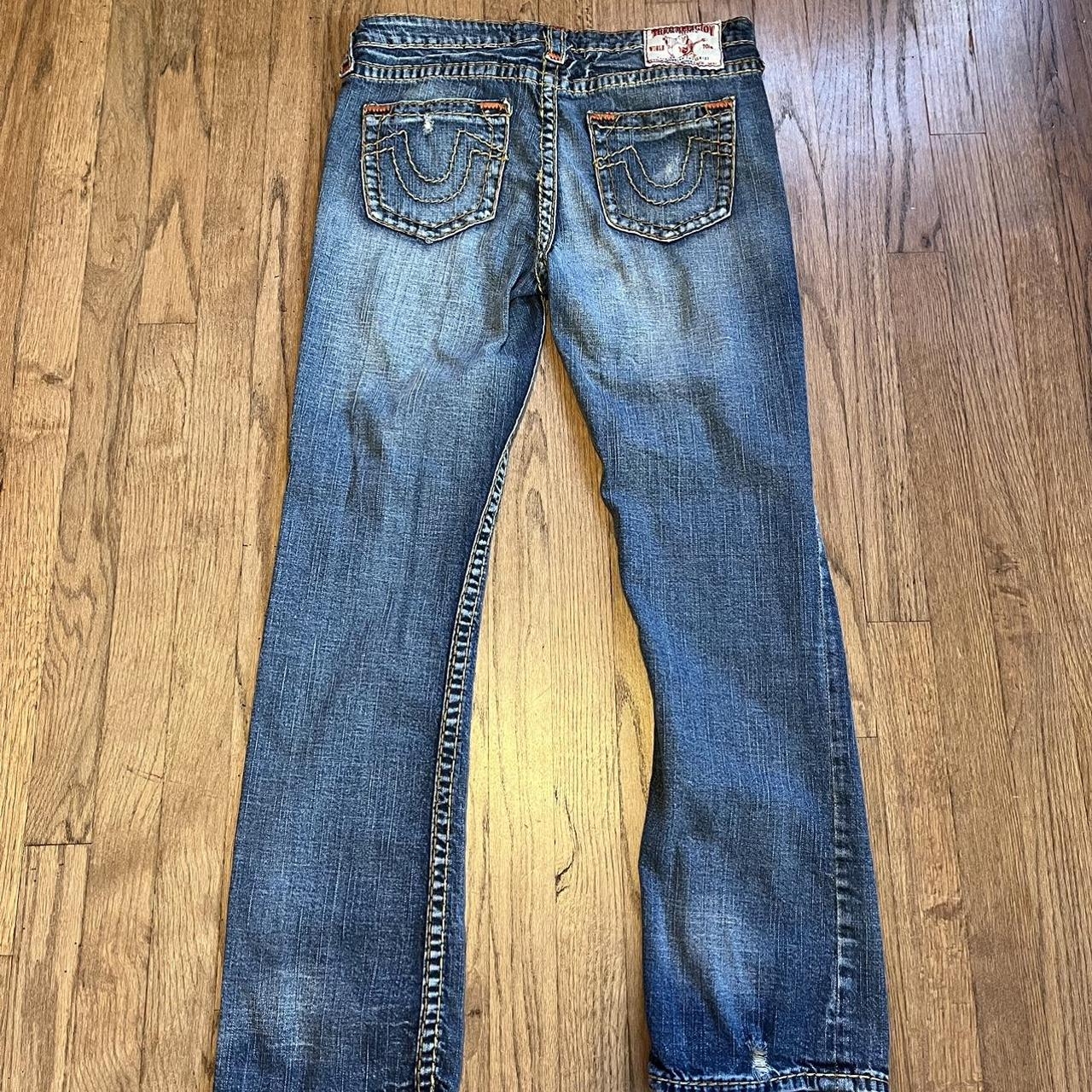 True Religion Super T Jeans Size 32 (missing buckle... - Depop