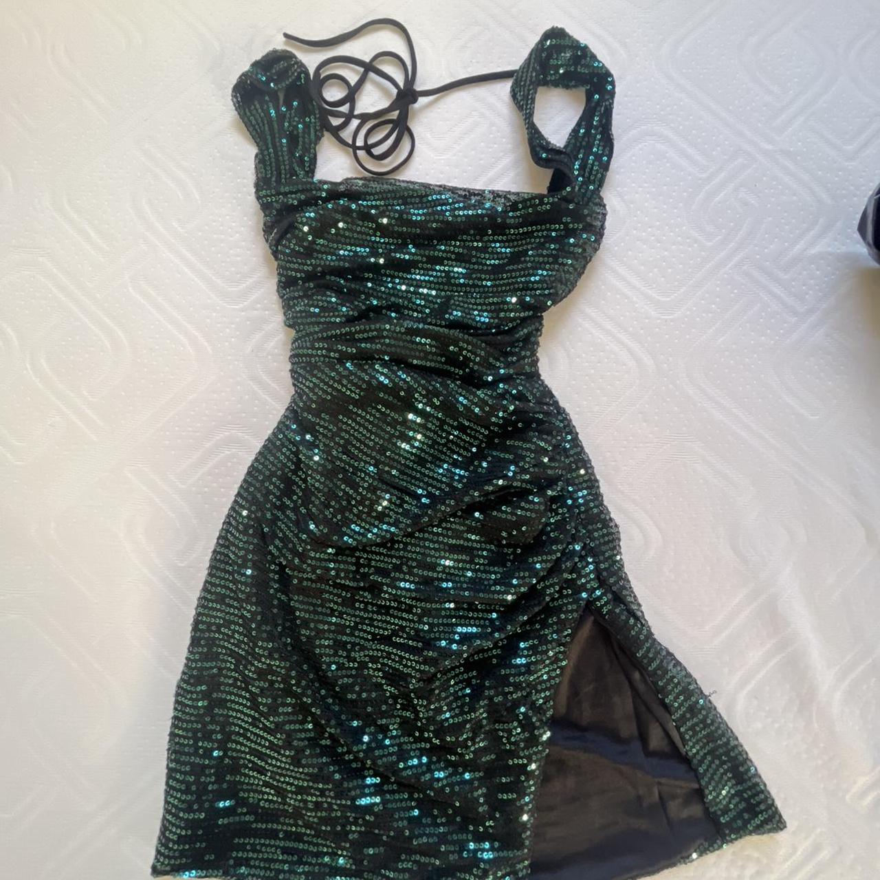 LUCY IN THE SKY brand new green melina dress size - Depop