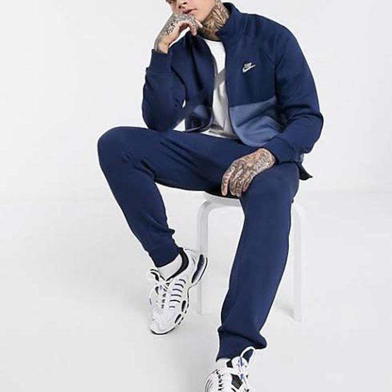 mens nike navy tracksuit