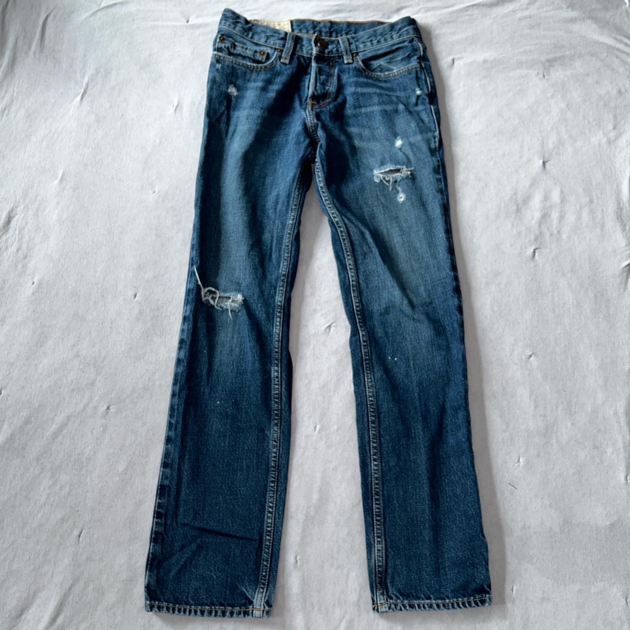 Hollister Straight Jeans ⋆⁺ ｡ ˚ some white stains... - Depop