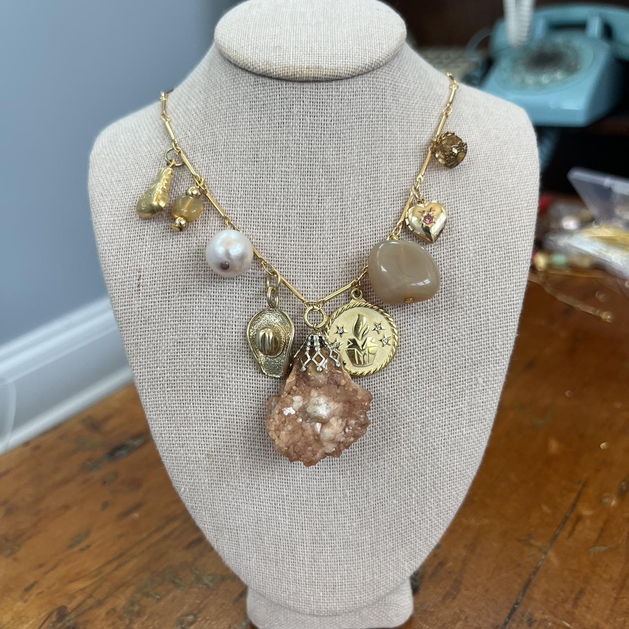 Multi charm necklace All vintage charms Hand picked... Depop