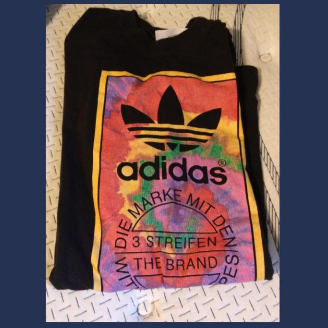 mens adidas tie dye t shirt