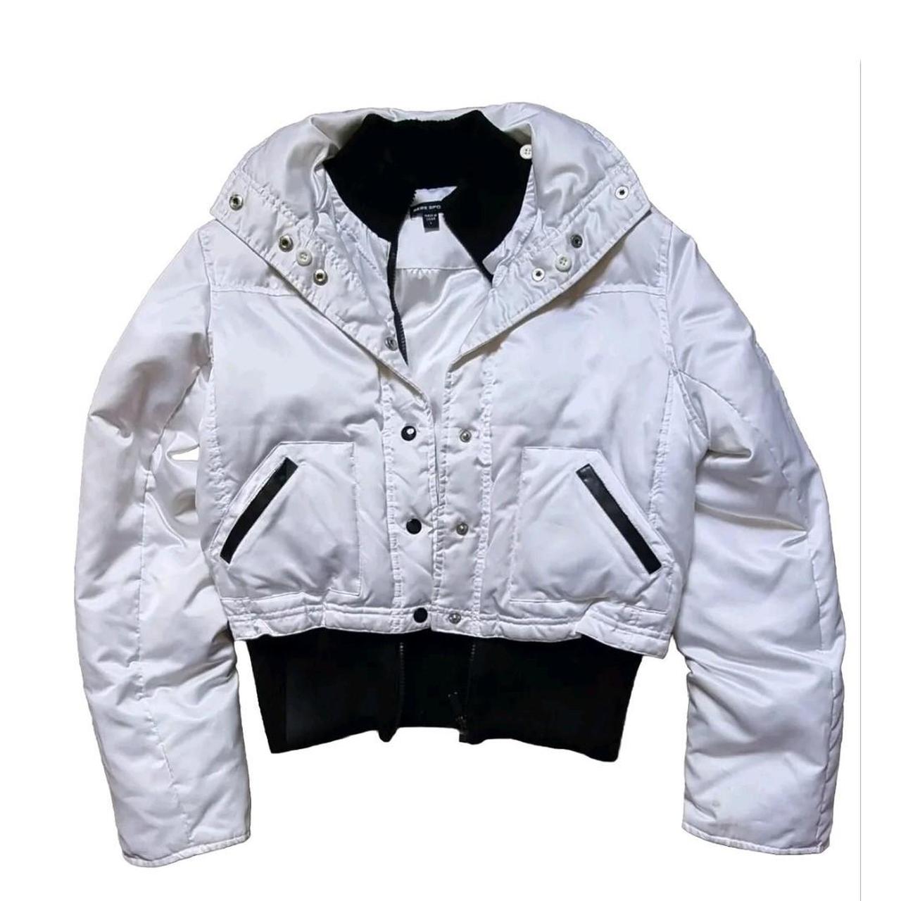 Bebe Sport cropped jacket size L on label but jacket... - Depop