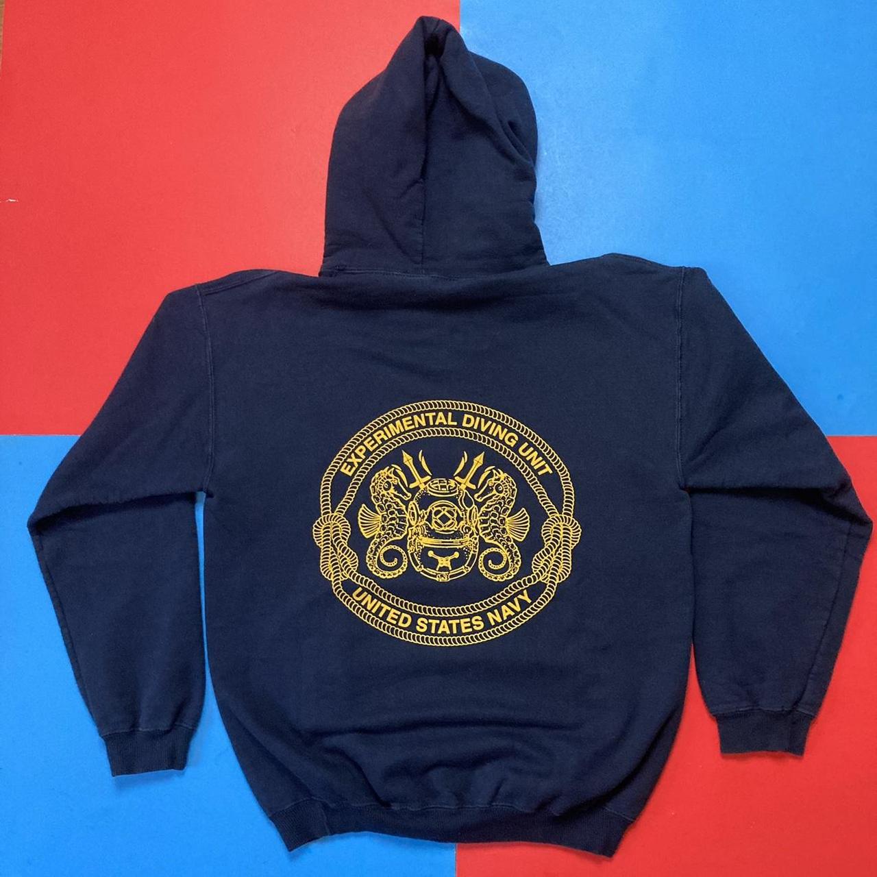 Vintage us navy online hoodie