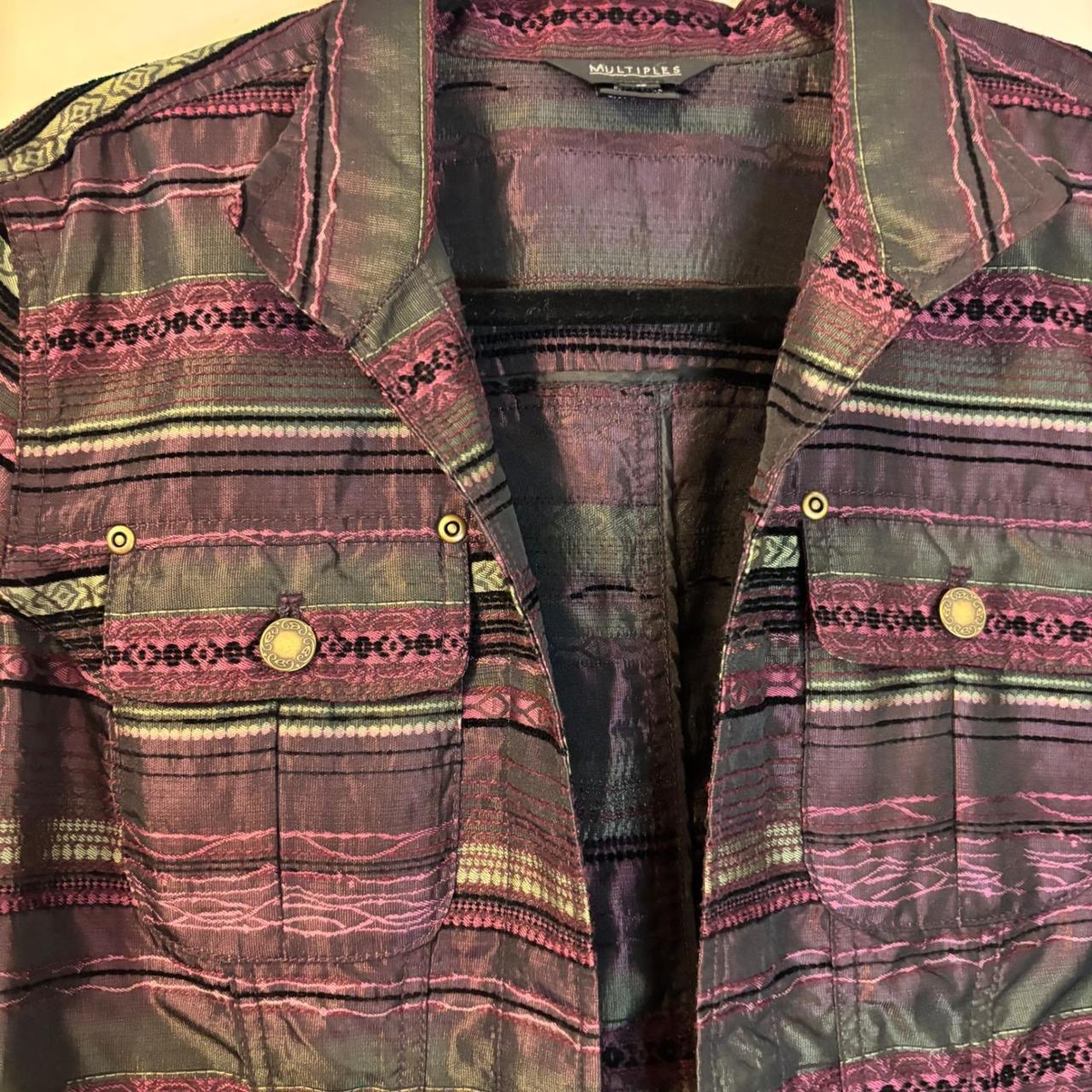 Multiples Women's Lightweight Jacket - Multi - L … - image 2