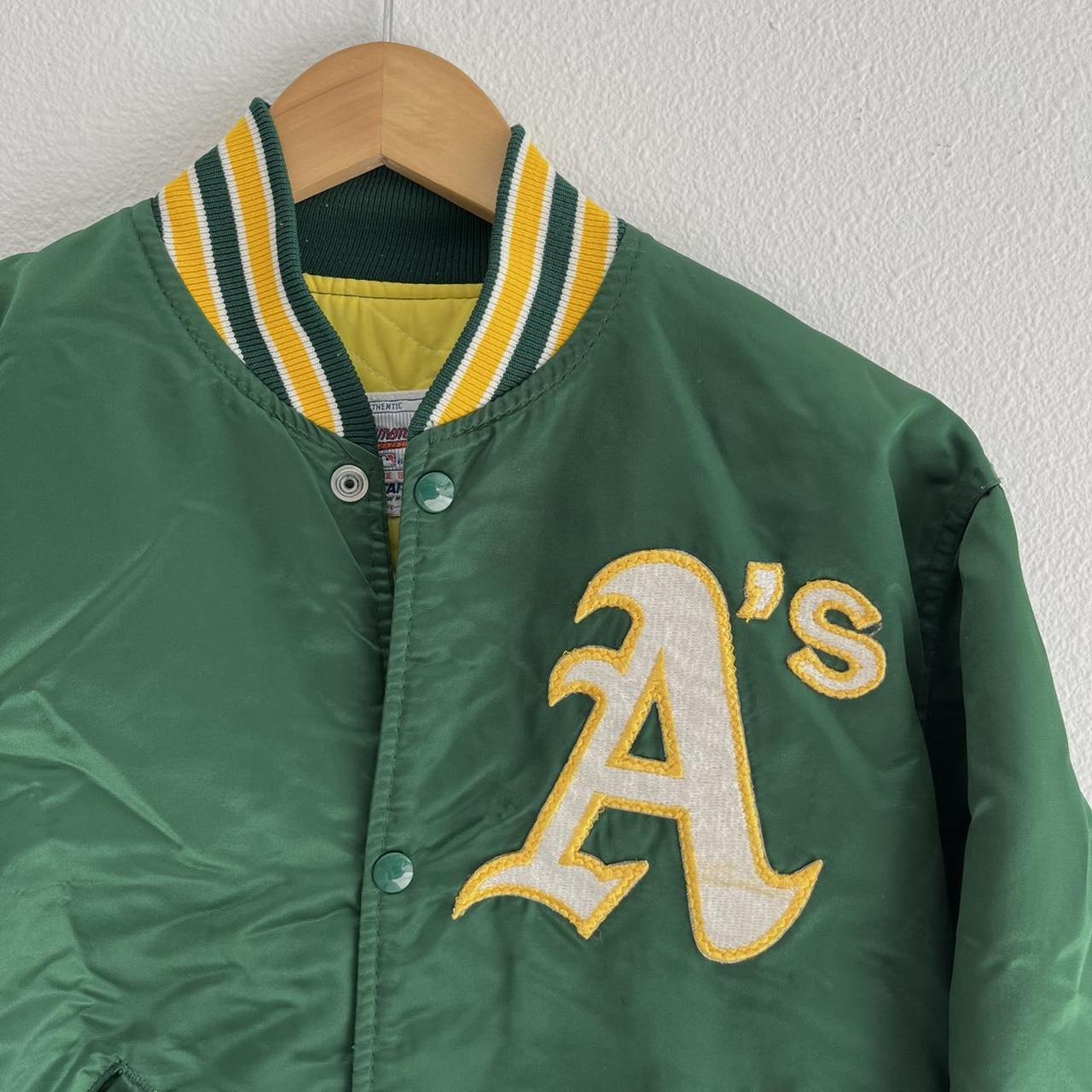 Vtg. 2004 MLB Oakland Athletics Custom Green/Yellow - Depop