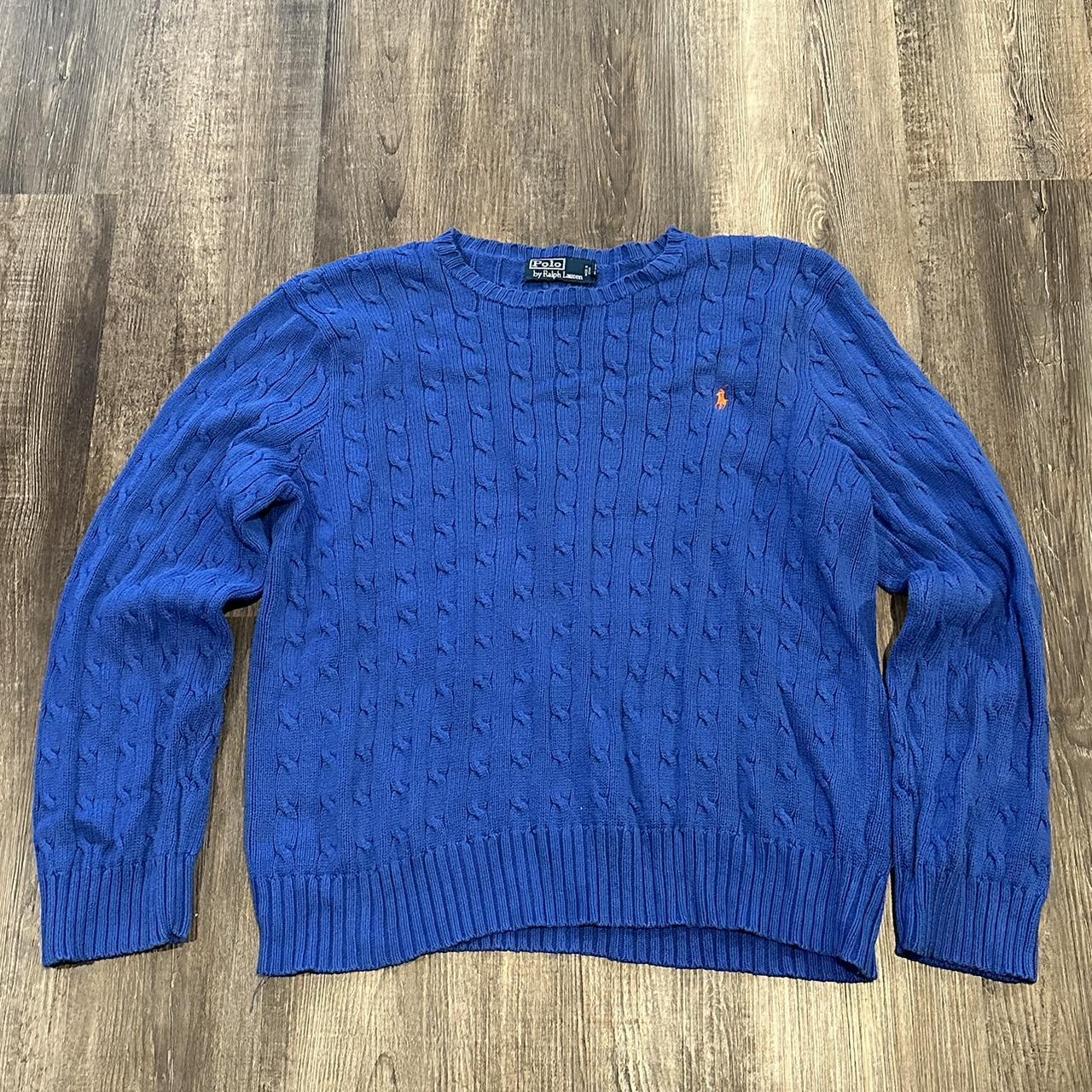 ⭑Ralph Lauren cableknit sweater ⭑ Size XL, fits... - Depop