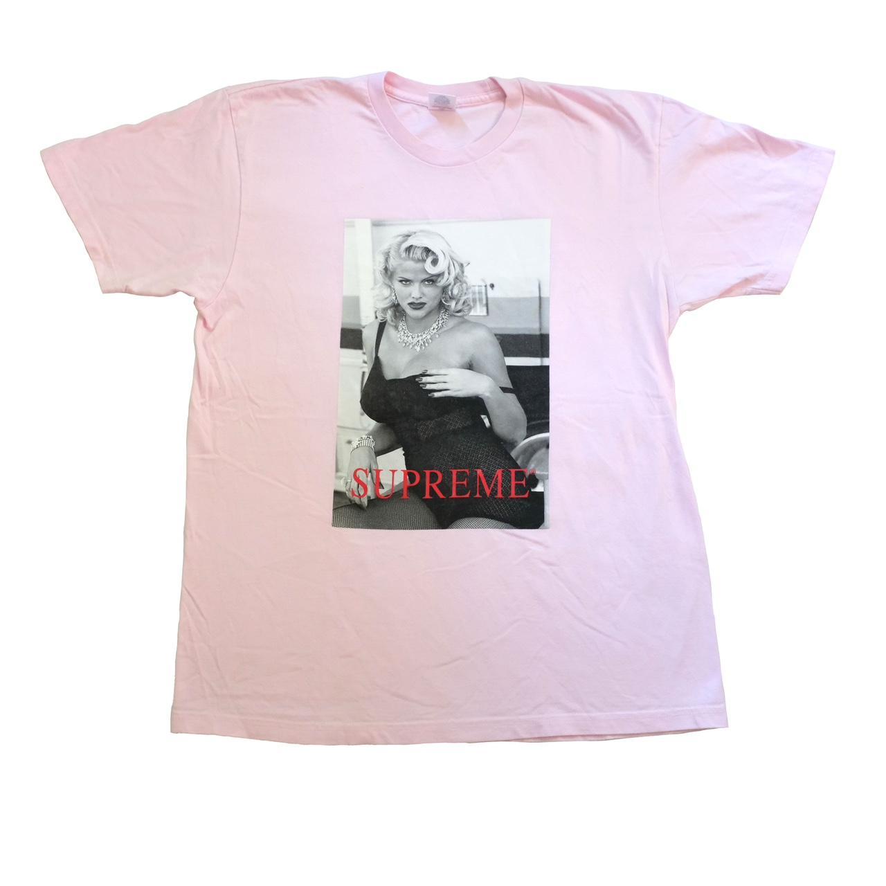 Black and 2024 pink supreme shirt