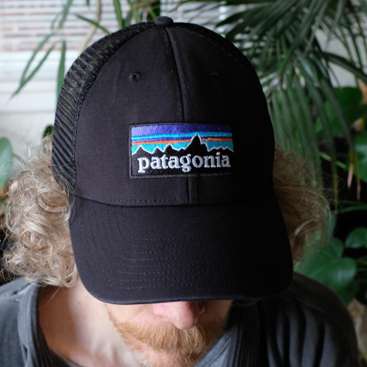 Patagonia Hat 🔵 Hiking Camping Snapback Black - Depop