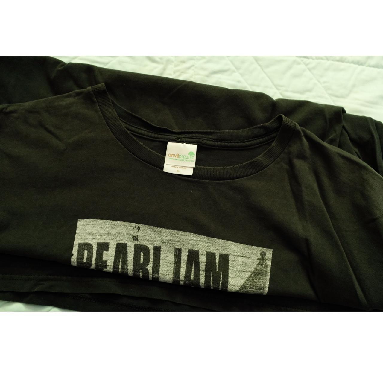 Pearl Jam Band T shirt Vintage 🔵 Black Crew Neck... - Depop