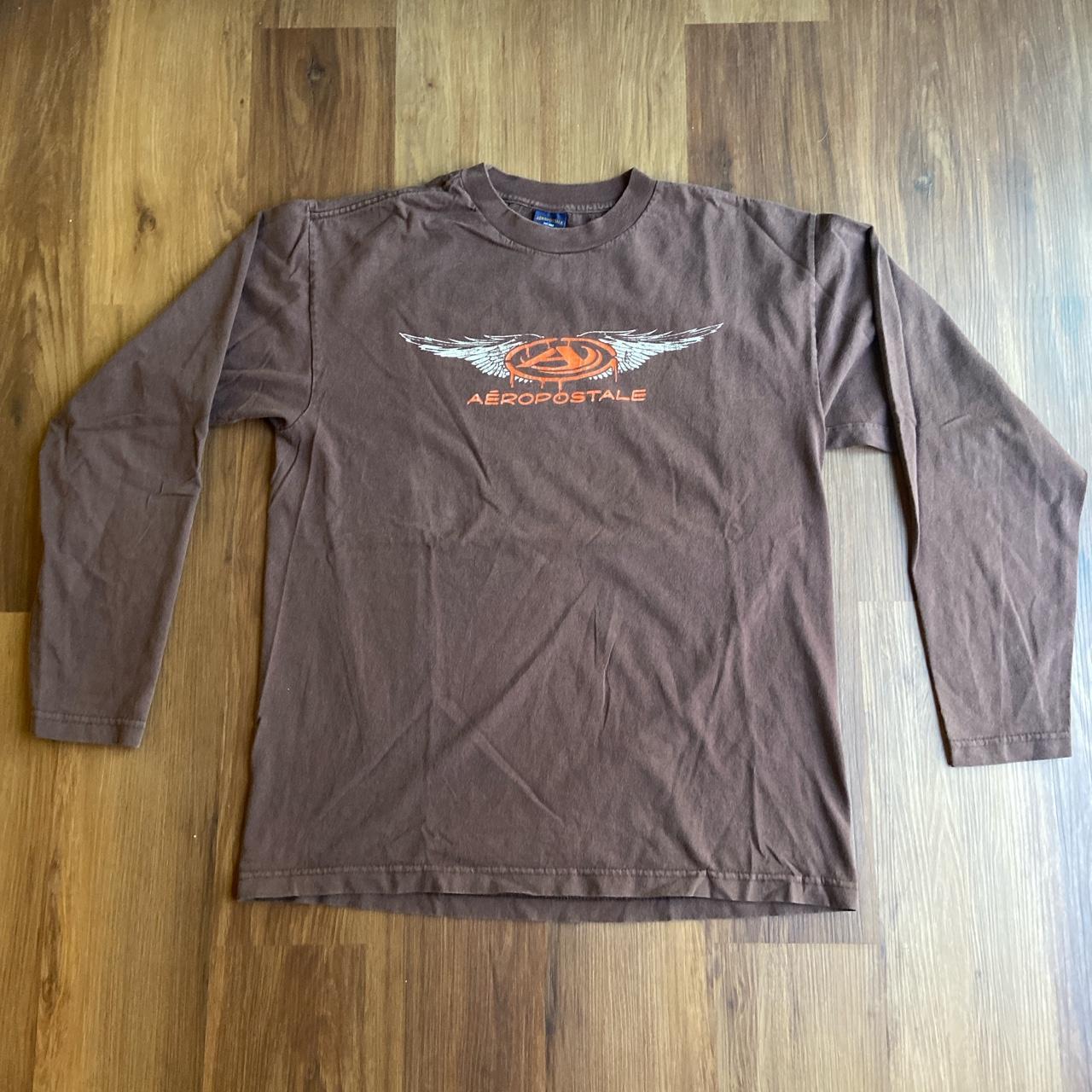 Aeropostale Men S Brown Shirt Depop