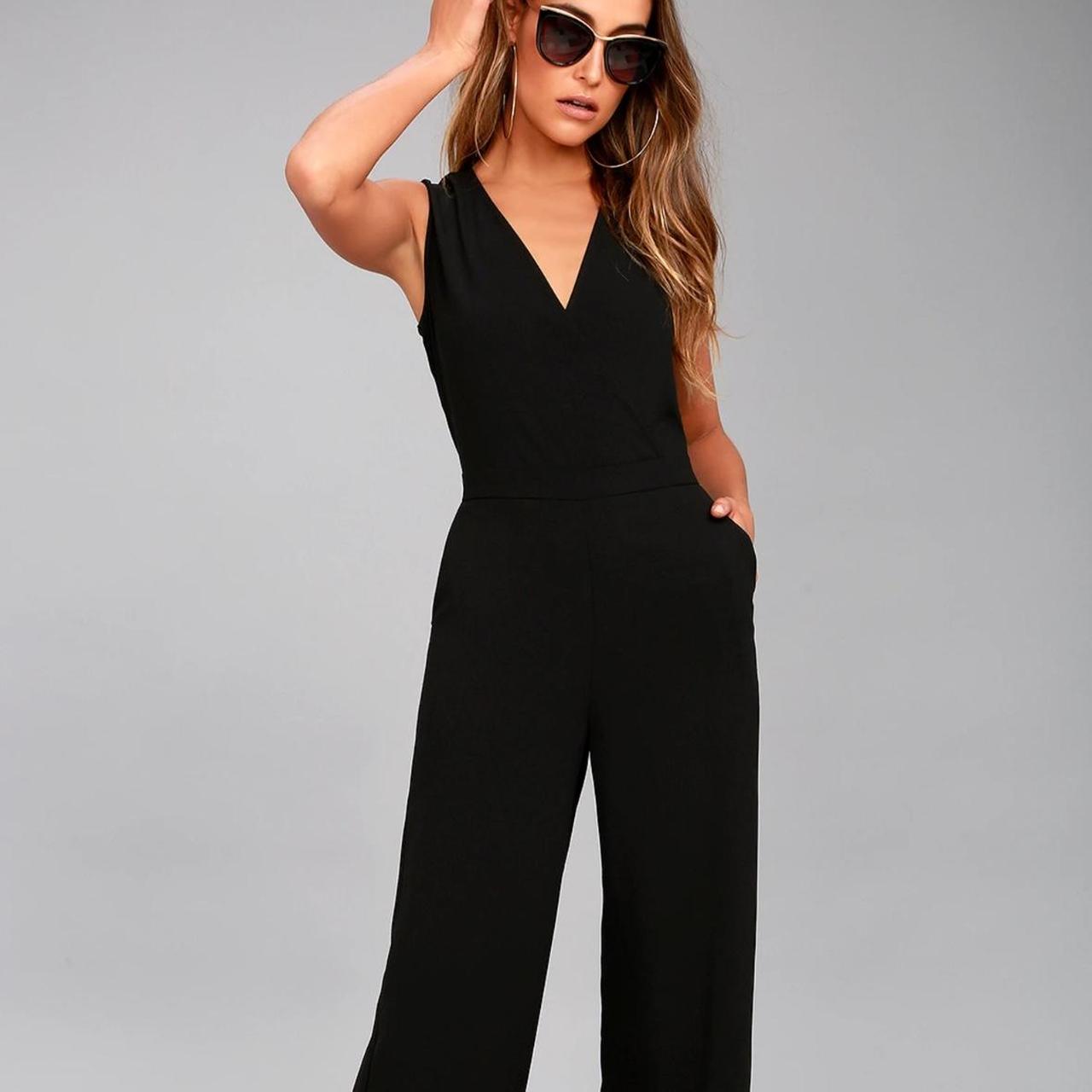 Lulus black jumpsuit Depop