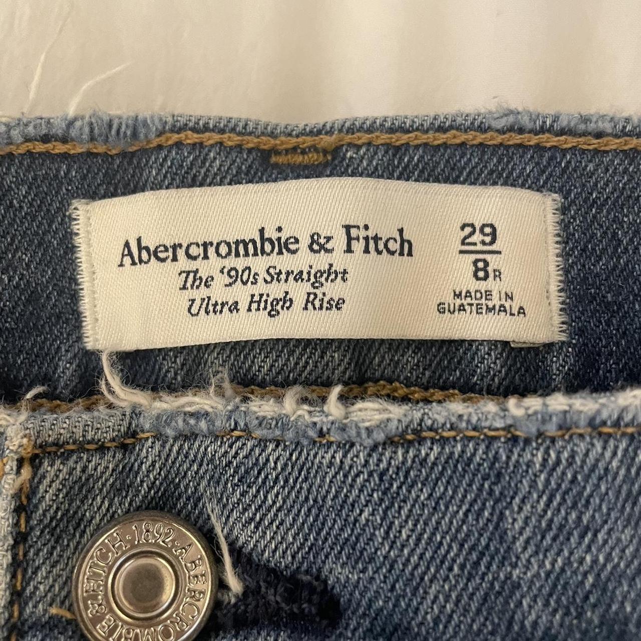 Abercrombie & Fitch 90’s Straight Ultra High Rise... - Depop