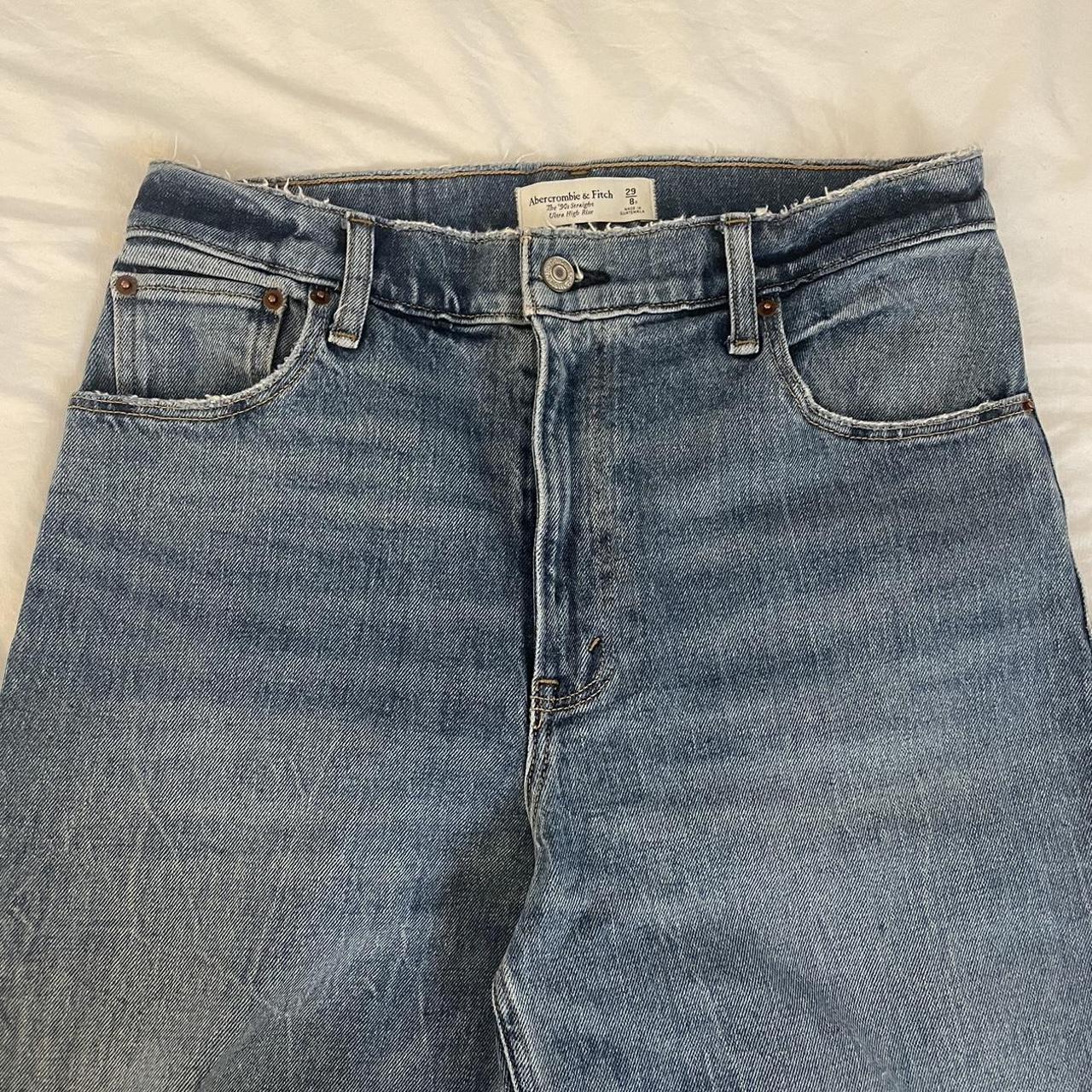 Abercrombie & Fitch 90’s Straight Ultra High Rise... - Depop