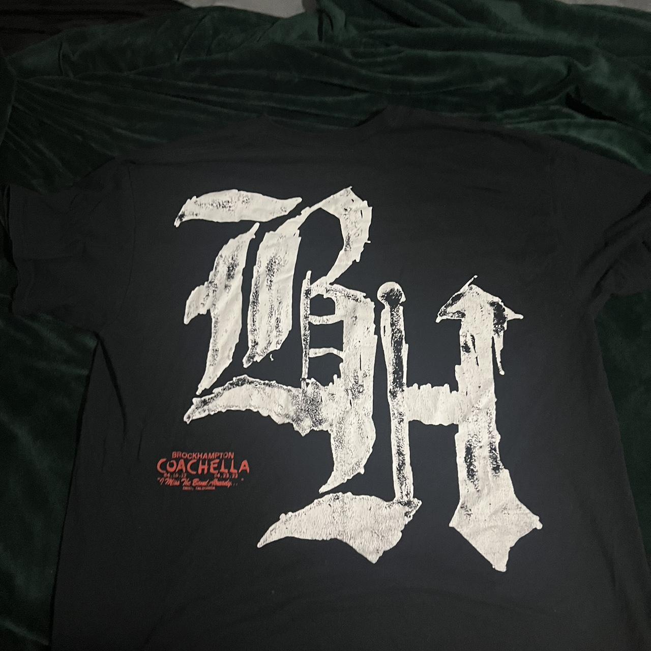 Brockhampton Men's Black and White T-shirt (2)