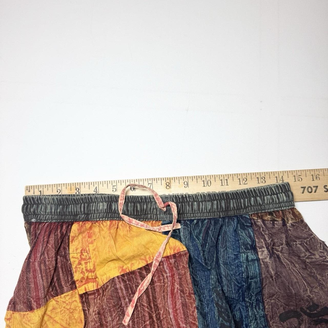 Women's Pants - Multi - M – Patchwork Boho Harem … - image 7