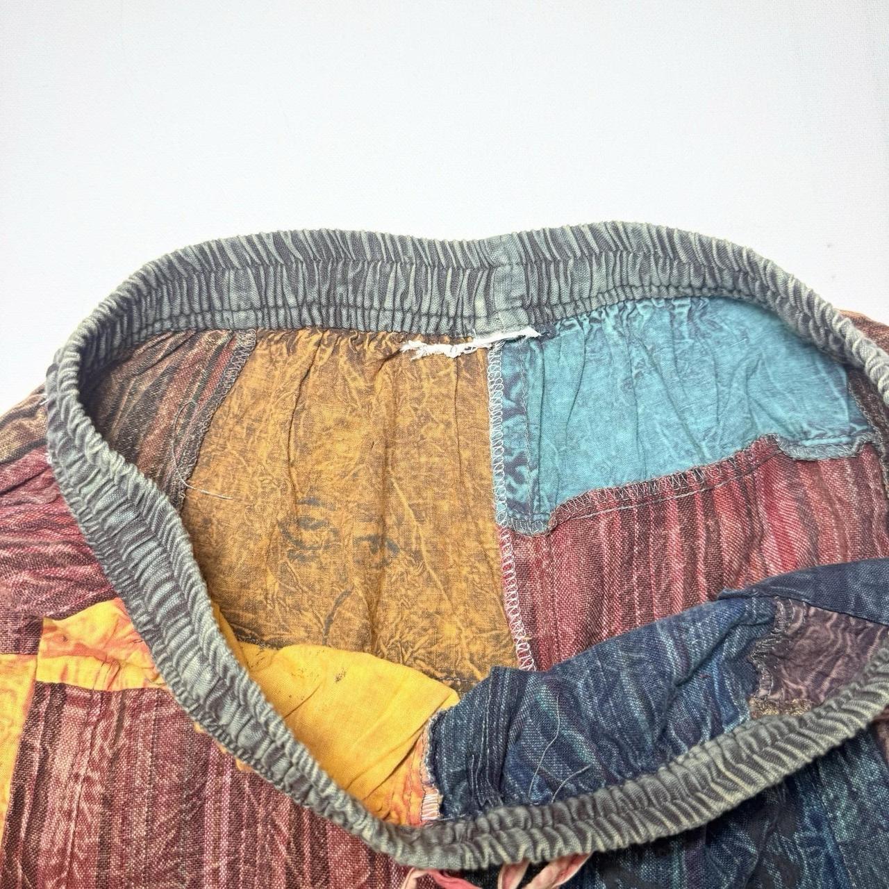 Women's Pants - Multi - M – Patchwork Boho Harem … - image 4
