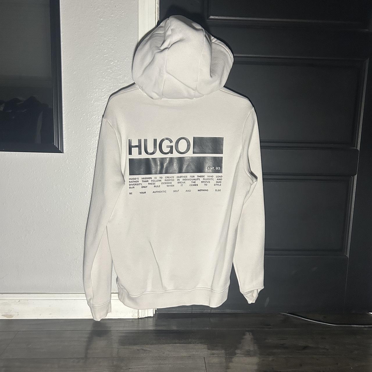 Hugo Boss Tan Hoodie Depop