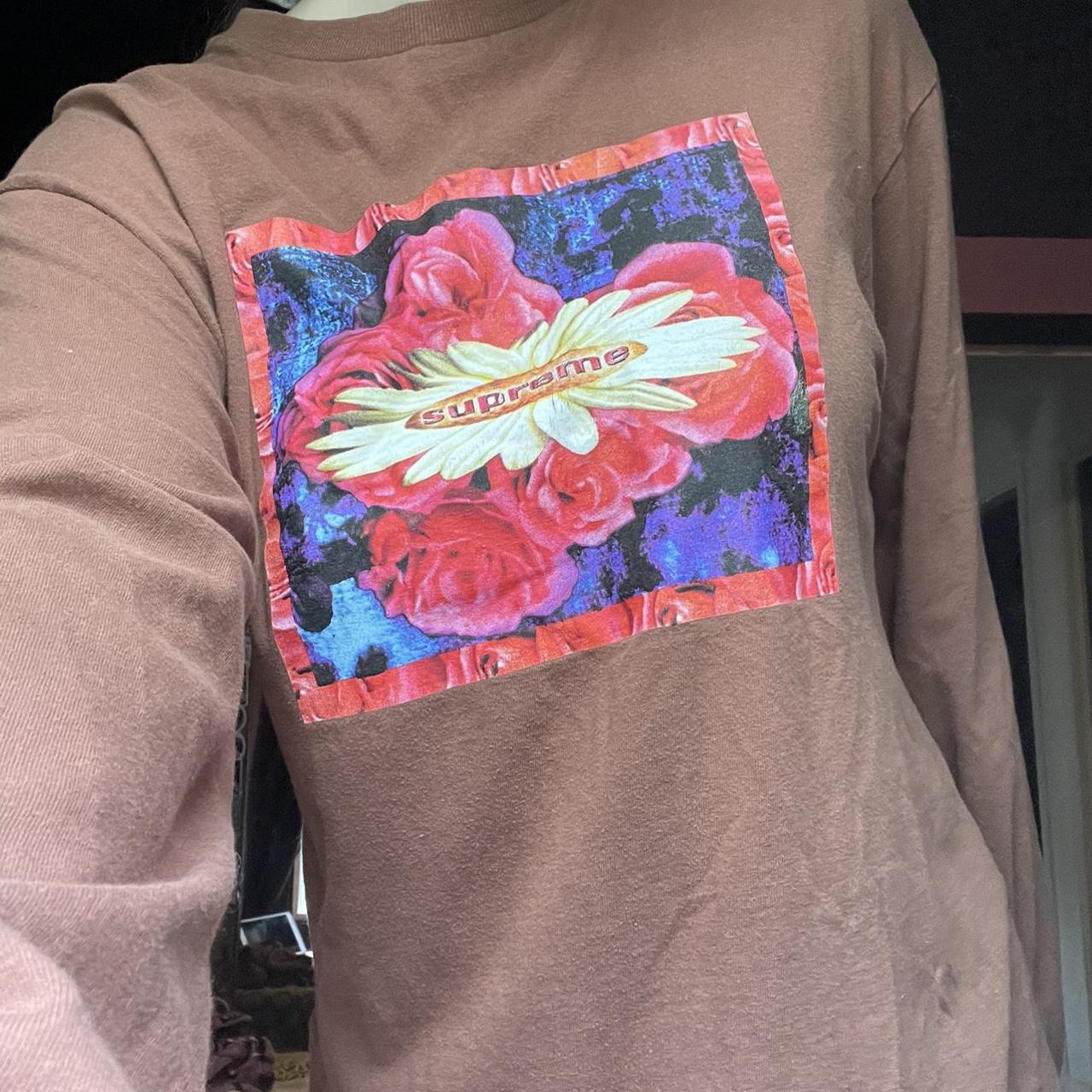 Supreme flower outlet shirt