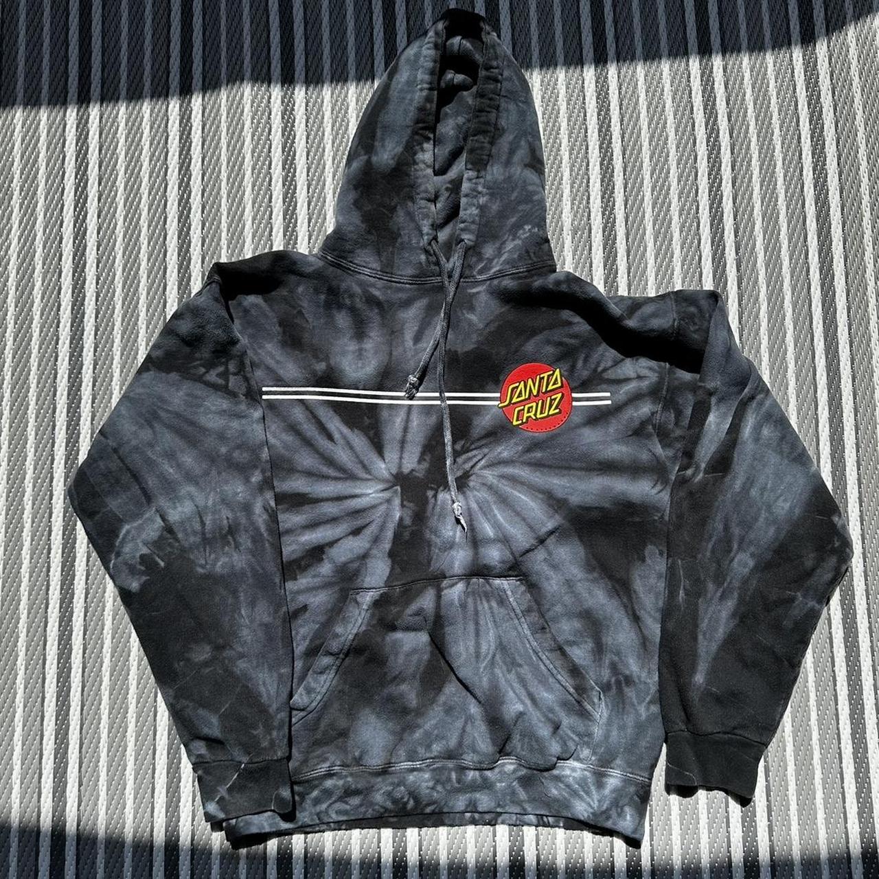 Santa cruz classic shop dot spider black hoodie