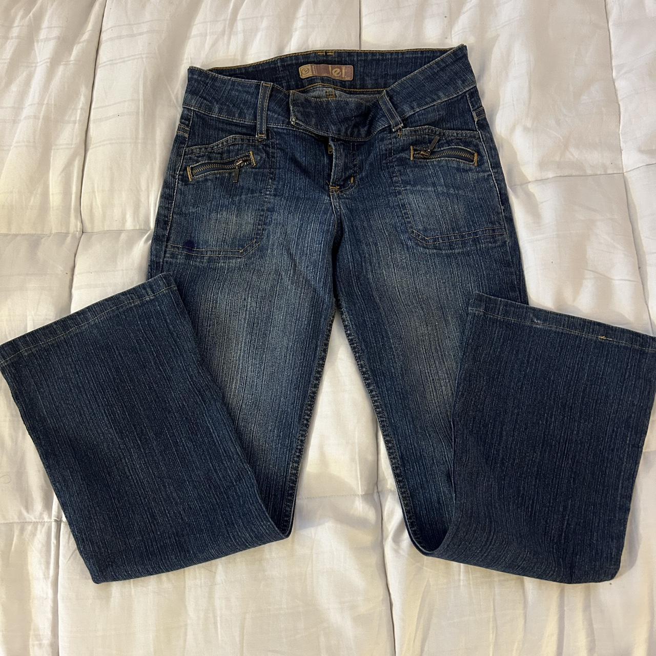 amazing y2k l.e.i jeans size 25/26 waist better for... - Depop