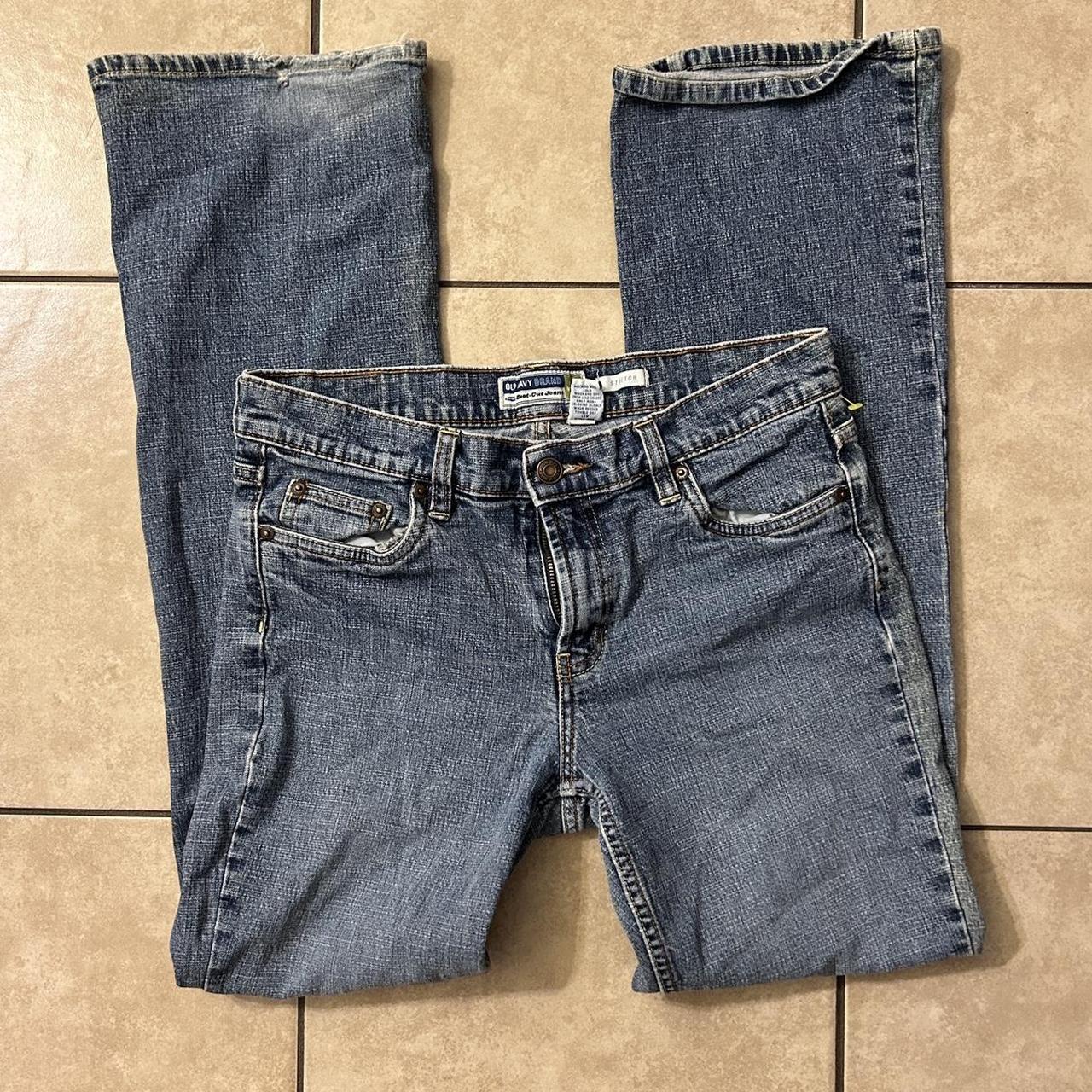 early 2000s old navy low waisted flared jeans no... - Depop