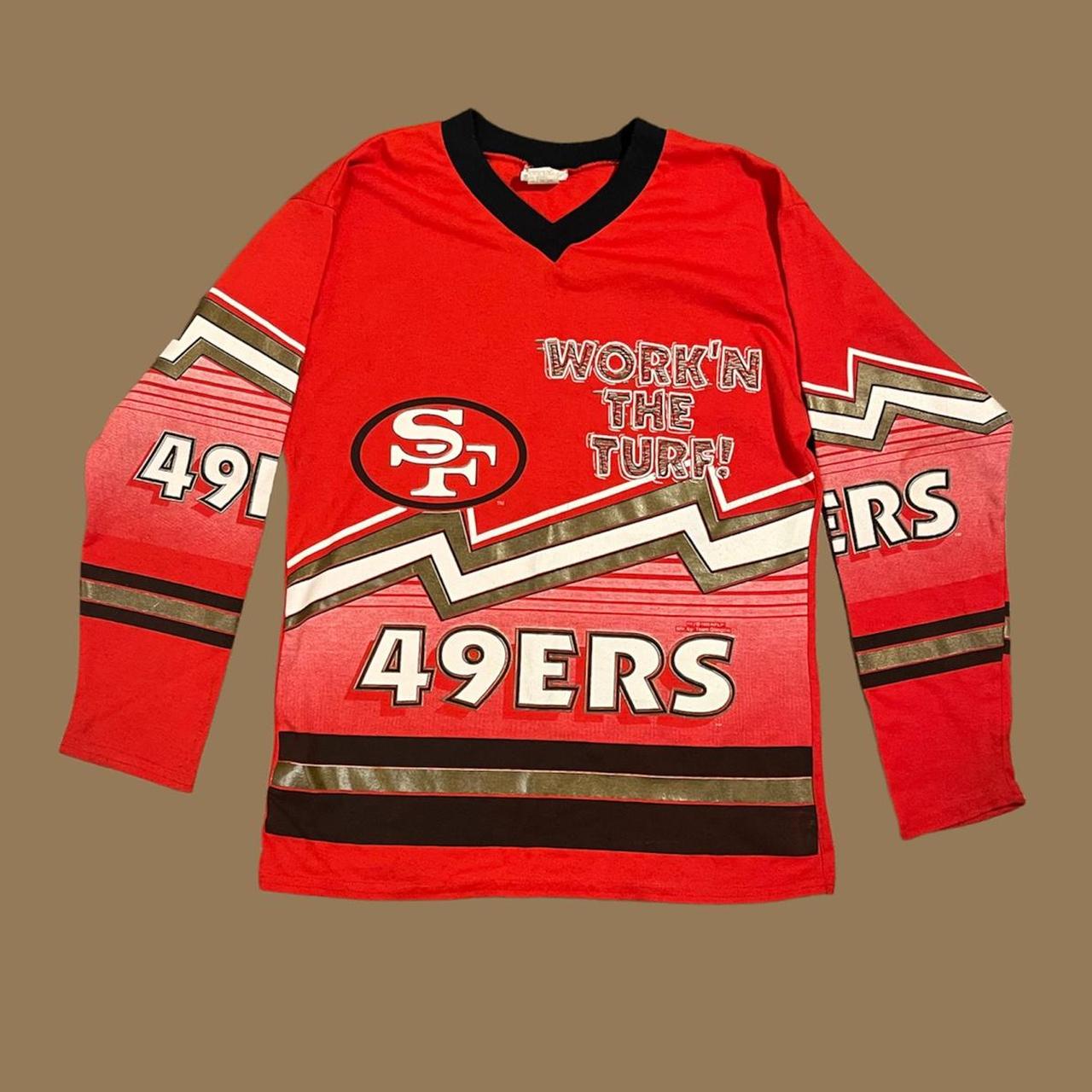 San Francisco 49ers Long Sleeve Shirt Size: XL - Depop