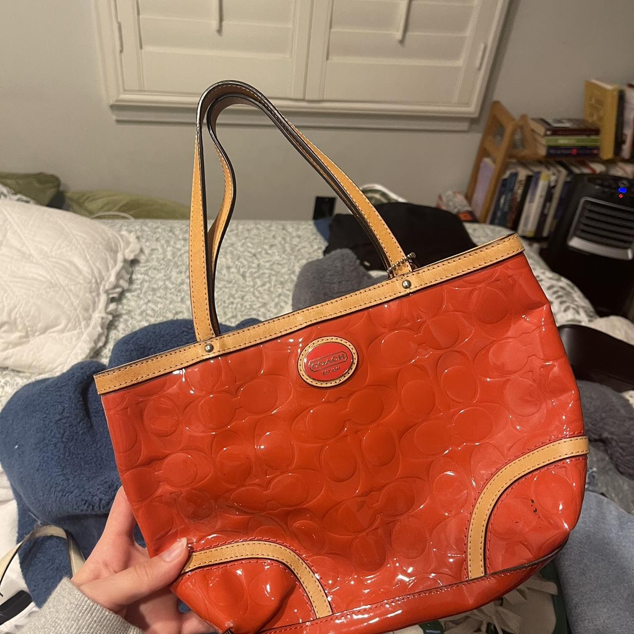 Vintage Coach Shoulder Bag Orange Vintage Coach Soho Coach