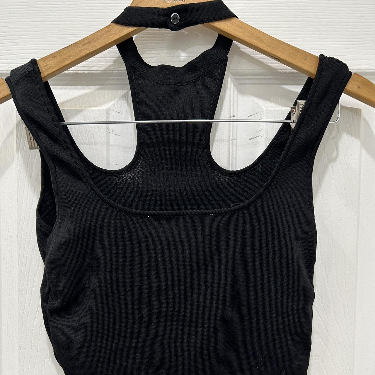 Black ZARA seamless cut out crop top size M. No... - Depop