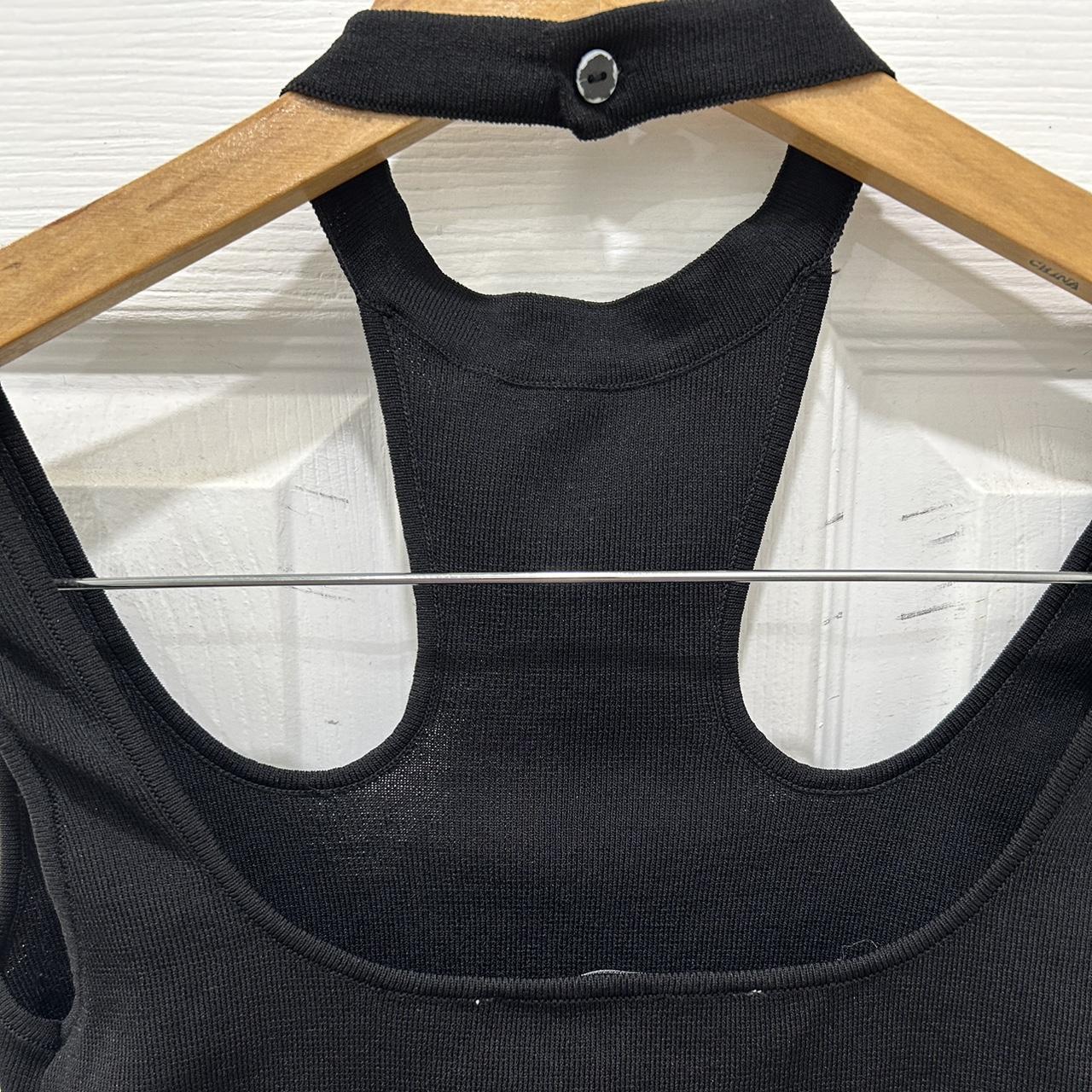 Black ZARA seamless cut out crop top size M. No... - Depop